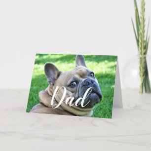 Cartão Pai de Cachorro Personalizado Foto Divertida Feliz