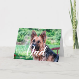 Cartão Pai de Cachorro Personalizado Foto Engraçada Dia d