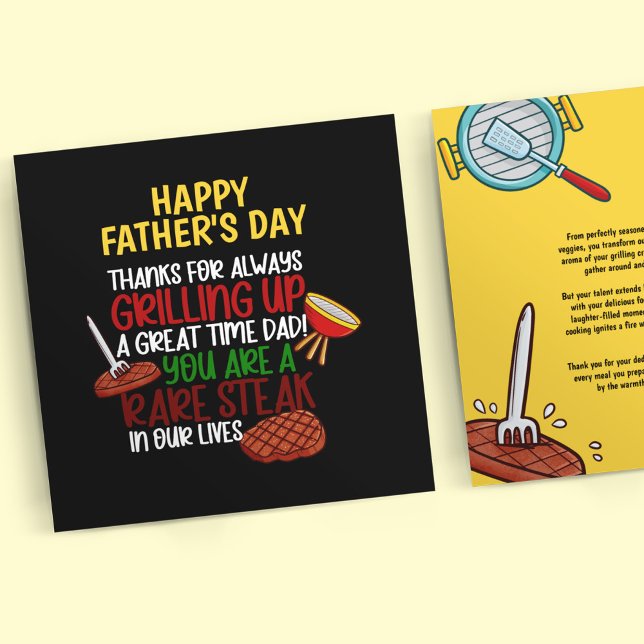 Cartão Pai de chef Engraçado Personalizado (Criador carregado)