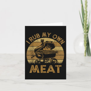 Cartão Pai De Chef Eu Esfrego Meu Churrasco De Carne Engr