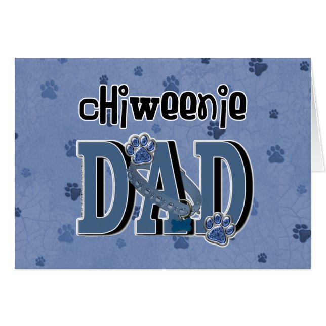Cartão PAI de ChiWeenie (Frente Horizontal)