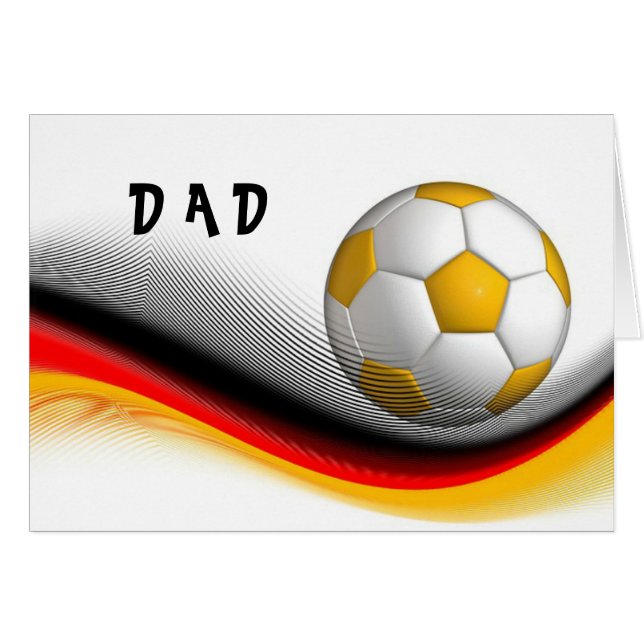 Cartão Pai de futebol (Frente Horizontal)