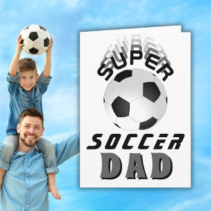 Cartão Pai de Futebol Super Soccer Dia dos Pais Bola de F