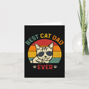 Cartão Pai de Gato Mais Ever Camiseta Engraçado Dia dos P