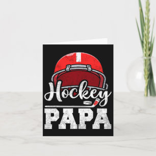 Cartão Pai de Hockey Jogador de Hockey Dia de Jogo Dia do