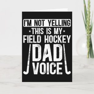 Cartão Pai de Hockey Voz Pai De Um Jogador De Hockey