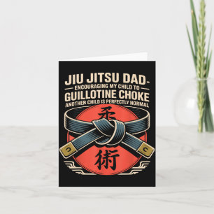 Cartão Pai de Jiu Jitsu Pai Retro Vintage Jiu Jitsu Dad