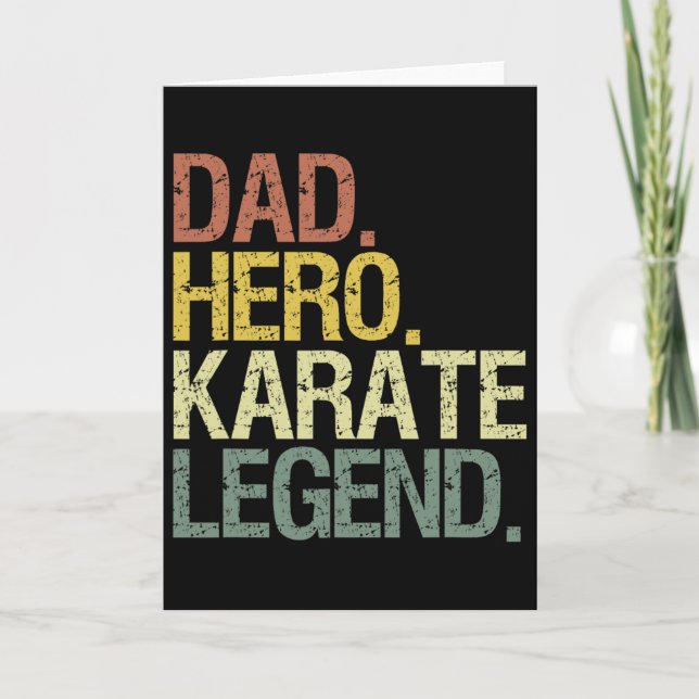 Cartão Pai de Karate  (Frente)