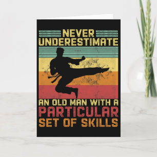 Cartão Pai de Karatê Artes Marciais Aposentadoria Karatê