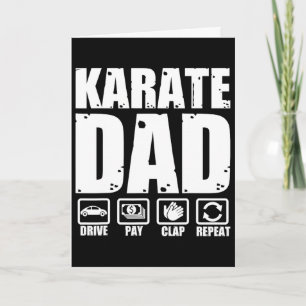Cartão Pai de Karatê Engraçado Artes Marciais Pai Humor P