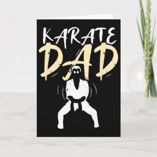 Cartão Pai de Karatê Pai Artes Marciais Cinto Lutador Tre