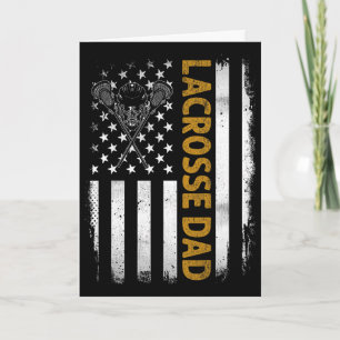 Cartão Pai de Lacrosse Bandeira Americana Dia 4 de Julho
