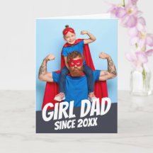 Pai de Menina Desde 20XX Saudação Moderna Simples 