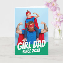 Pai de Menina Desde 20XX Saudação Moderna Simples 