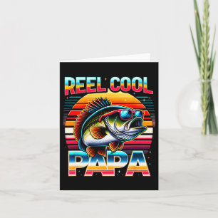 Cartão Pai de pesca Papa Reel Legal Papa Pescador Pai