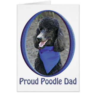 Cartão Pai de Poodle Ortoso