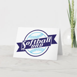 Cartão Pai de Softball