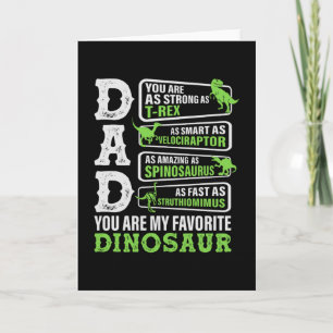 Cartão Pai Dinossauro Engraçado Pai Dino