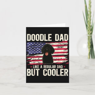 Cartão Pai do Black Goldendoodle Definição Black Doodle