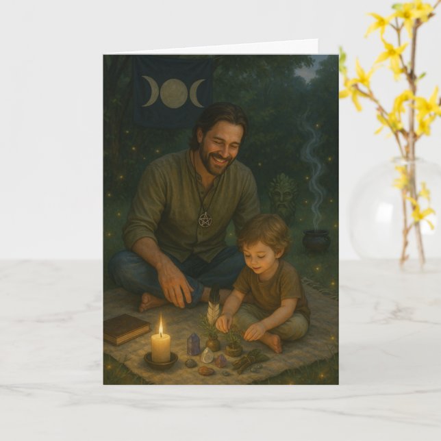 Cartão Pai do Bosque (Flor Amarela)