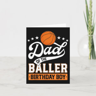 Cartão Pai Do Byller Birthday Boy Bysketbyll, Considerado