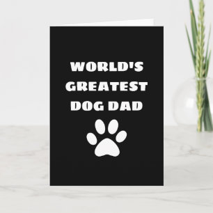 Cartão Pai do Cachorro Mais Incrível do Mundo Texto Perso