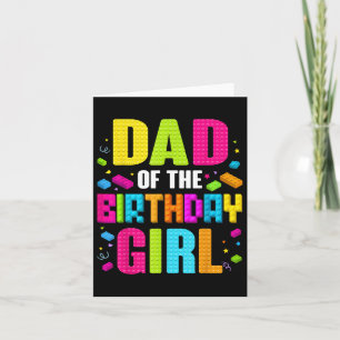 Cartão Pai Do Edifício Criador Da Família Birthday Girl P