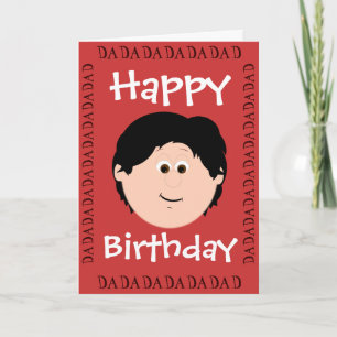 Cartão Pai do feliz aniversario (filha)