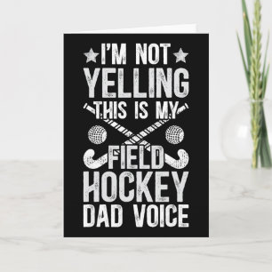 Cartão Pai do Hockey de Campo Voz Pai de um Jogador de Ho