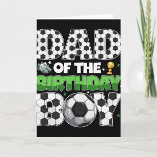 Cartão Pai Do Menino Do Aniversário Festa De Futebol Famí