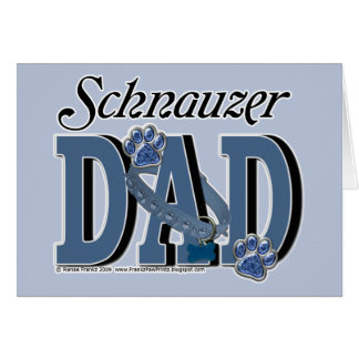 Cartão PAI do Schnauzer