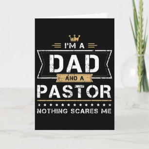 Cartão Pai e Pastor Nada Me Assusta Presente