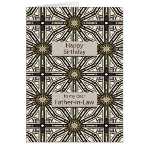 Cartão Pai em Direito Abstrato Mandala Design