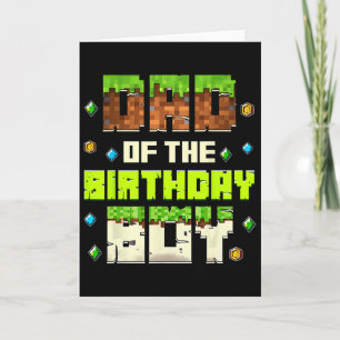Cartão Pai Engraçado Do Menino Do Aniversário Video Gamer