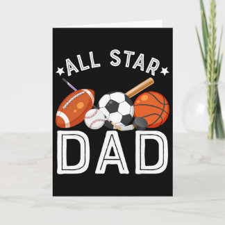 Cartão Pai Estrela do Menino do Aniversário Sketll Futebo