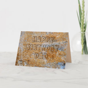Cartão Pai Feliz Aniversário da Idade da Pedra