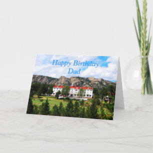 Cartão Pai Feliz Aniversário, Hotel Stanley, Colorado