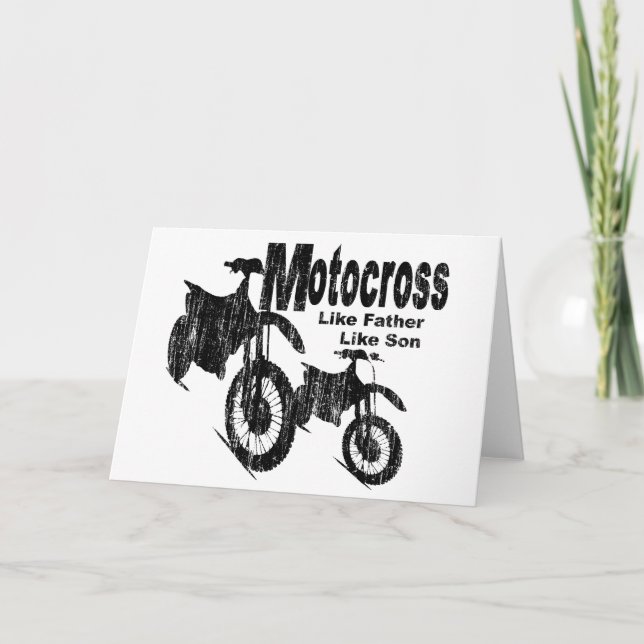 Cartão Pai/Filho Motocross (Frente)
