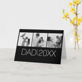 Cartão Pai Fundou Moderno Três Fotografia  