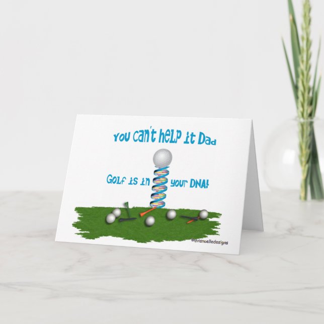 Cartão Pai, Golf está no seu DNA! (Frente)