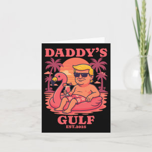 Cartão Pai Golfo 2025 Pai engraçado Trump Daddys Retro V