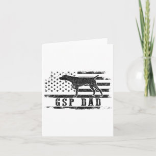 Cartão Pai Gsp Usa American Flag German Shorthired Point