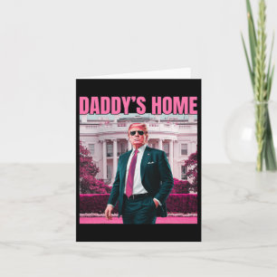 Cartão Pai Home Trump Pink 2024 America Ck 2024