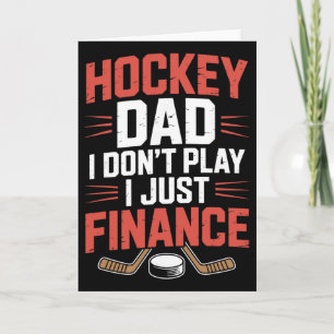 Cartão Pai Jogador, Hockey Dad Eu Não Jogo Eu Só Financio