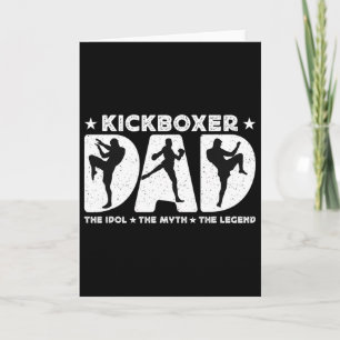Cartão Pai Kickboxer O Ídolo O Mito Ama Kickboxing K