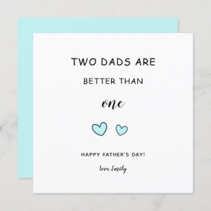 Cartão Pai LGBT dia de os pais Dois pais bonitos modernos