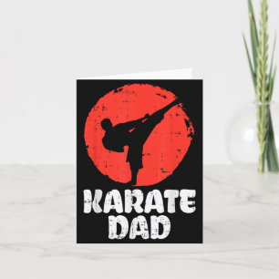 Cartão Pai Lutador de Karatê Arte Marcial Japonesa Pais