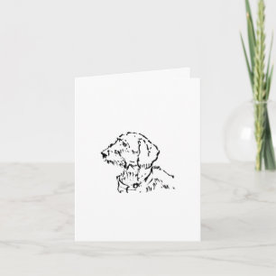 Cartão Pai/Mãe de Cachorro Dachshund de Pelo Duro