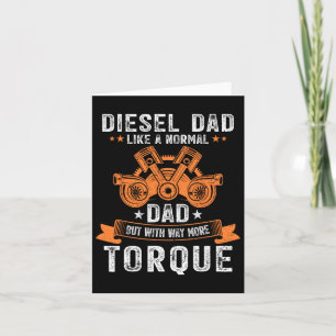 Cartão Pai mecânico diesel Funny G — Dia de os pais de au