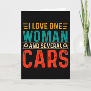 Cartão Pai Mecânico Eu Amo Uma Mulher E Vários Carros M